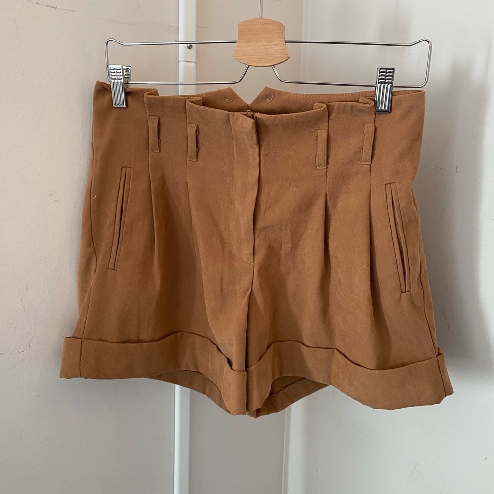 Suede shorts